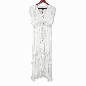 RAGA White Midi Dress